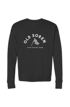 Load image into Gallery viewer, Black sweatshirt with &#39;Old Soren Cafe Racer Team&#39; text and graphic on a white background
