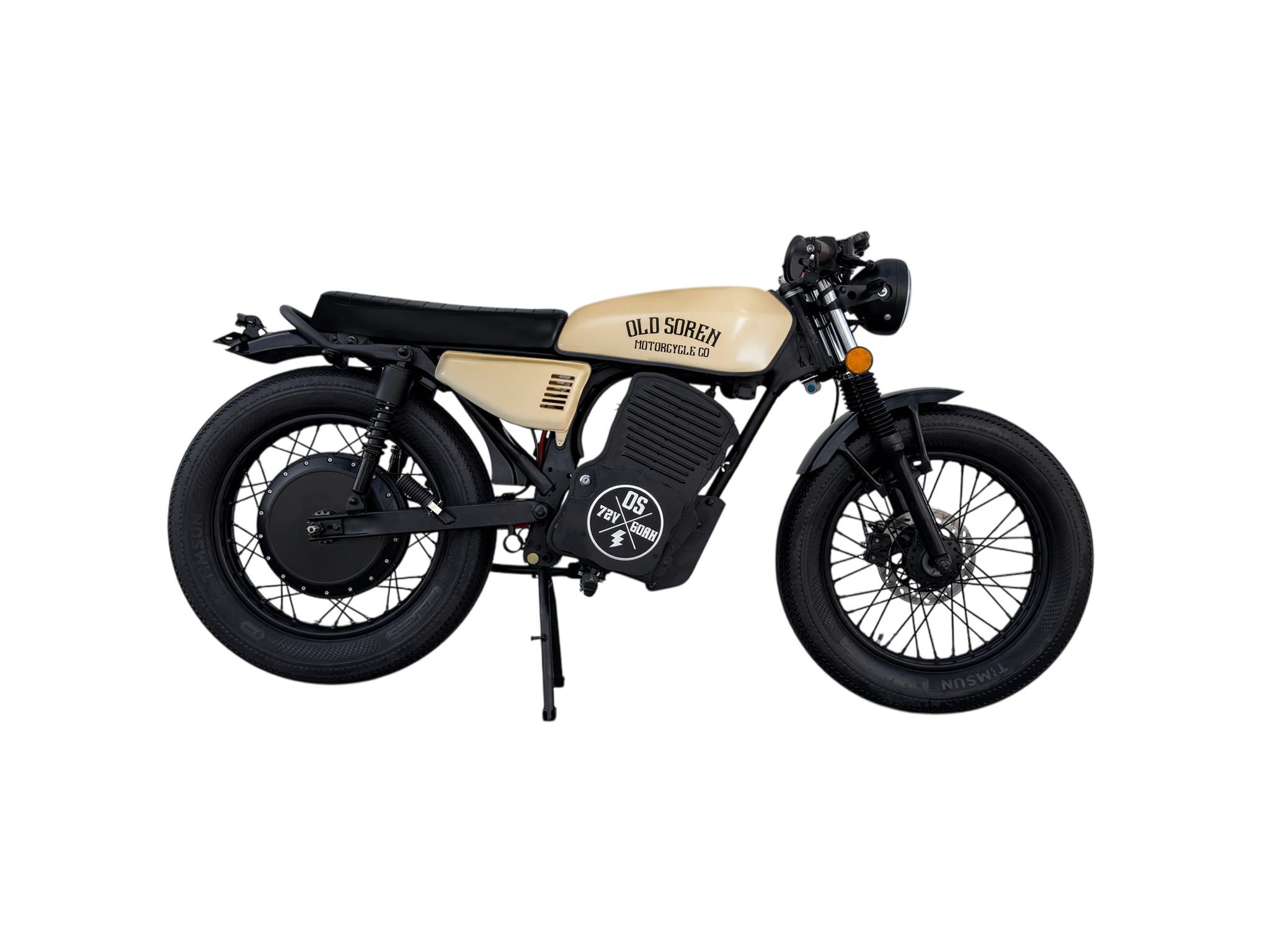 Old Soren Electric Cafe Racer Moped Vintage Style Modern Power Old Soren Motorcycle Co. LLC